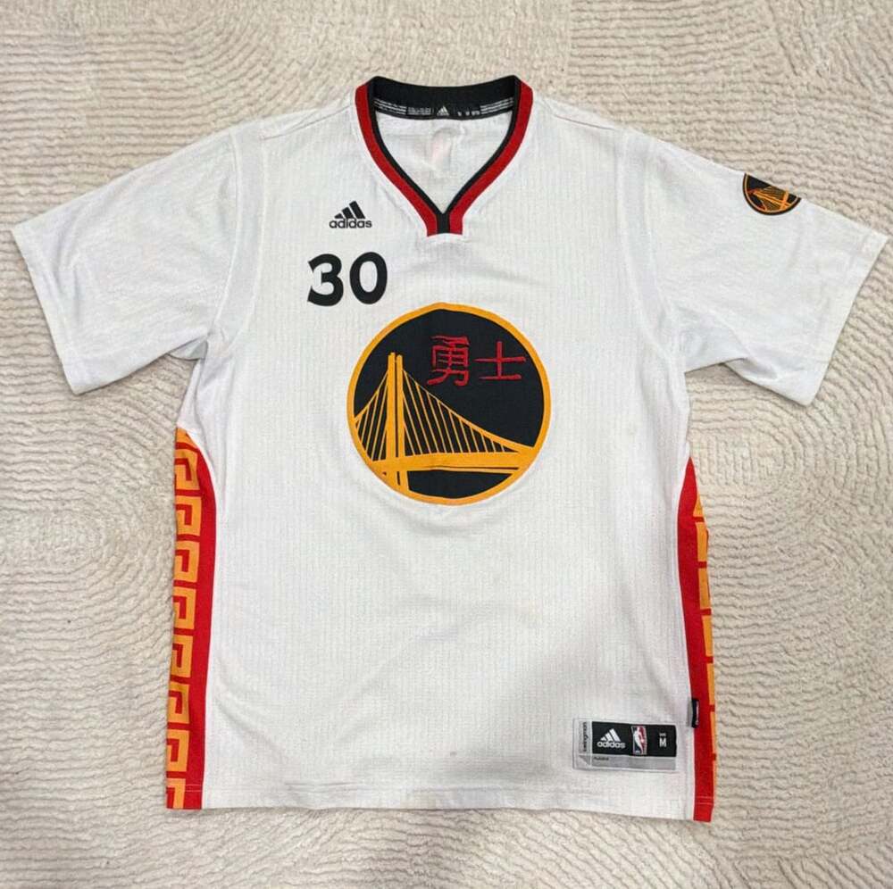 Adidas Golden State Warriors Stephen Curry Chinese New Year Swingman Jersey